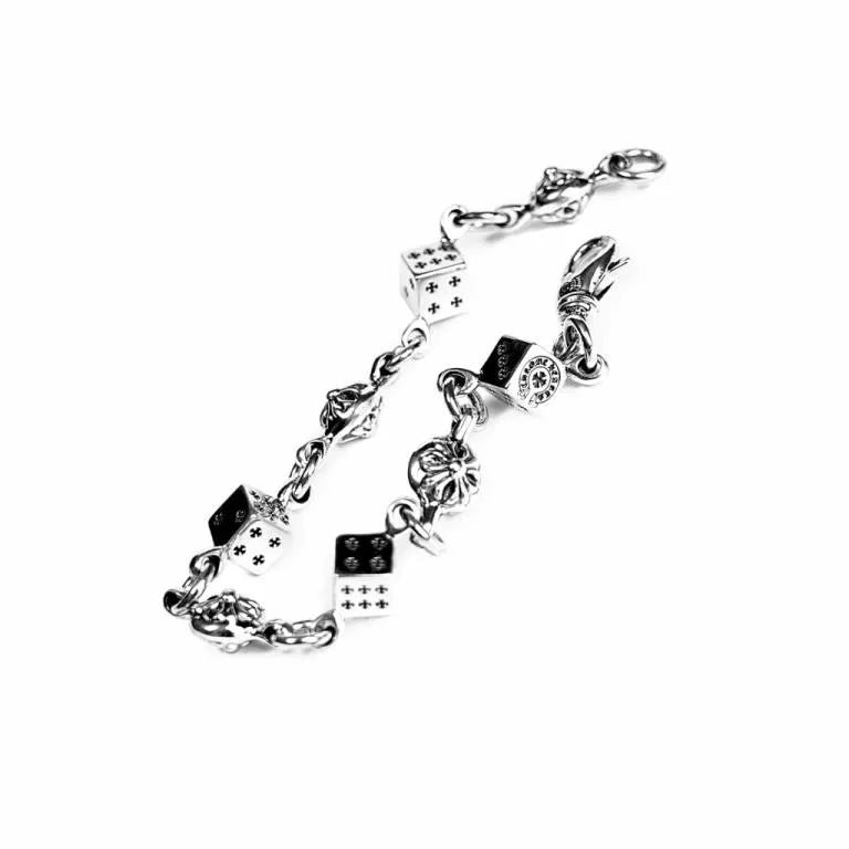 Chrome Hearts DICE AND CROSSBALL BRACELET 4